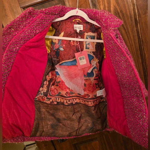 NWT - Kid's Claudette Coat - Fancy Wool Pink - US 4 - Picture 9 of 16